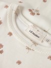 Layo slim top, coconut milk/pink flower, Lil Atelier thumbnail