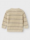 Emlen knit stripes baby, turtledove, Lil Atelier thumbnail
