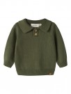 Olo knit polo baby, cypress, Lil Atelier thumbnail