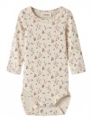 Lago slim body, turtledove/rose flower, Lil Atelier thumbnail