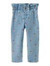 Deva loose emb jeans, medium blue, Lil Atelier - FORHÅNDSBESTILLING thumbnail
