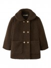 Nalo loose long jacket, dark earth, Lil Atelier thumbnail