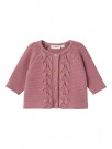 Dora loose knit cardigan baby, nostalgia rose, Lil Atelier thumbnail
