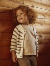Emlen knit cardigan, stripe/birch, Lil Atelier thumbnail