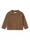 Theo loose knit cardigan, shitake, Lil Atelier thumbnail