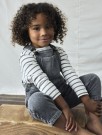 Lulia loose denim overall, medium grey denim,  Lil Atelier  thumbnail