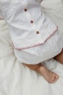 Seersucker baby set, dusty rose/cream, Copenhagen colors thumbnail