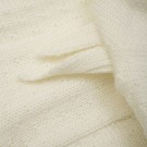Balaclava ears wool knit, antique white, Huttelihut thumbnail