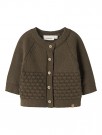 Nobir knit cardigan baby, teak, Lil Atelier thumbnail