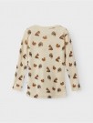 Nimo slim top wool/modal, sandshell/animals, Lil Atelier thumbnail