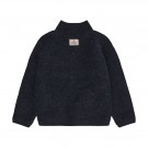 Jacket wool fleece, navy melange, Huttelihut thumbnail