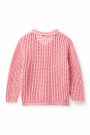 Crochet cardigan, pink/cream, Copenhagen colors thumbnail