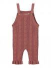 Kajsa knit overall, withered rose, Lil Atelier thumbnail