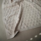 Knitted baby blanket, honeycomb, Mushie thumbnail
