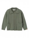 Theo loose knit cardigan, agave green, Lil Atelier thumbnail