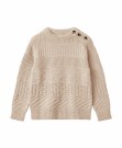 Nova knit pattern pullover, sandshell, Fliink thumbnail