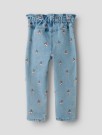 Deva loose emb jeans, medium blue, Lil Atelier - FORHÅNDSBESTILLING thumbnail