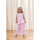 Ciao stripe pant, cloud dancer/pink, Fliink thumbnail