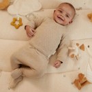 Strikket bukse, soft beige melert, Little Dutch  thumbnail