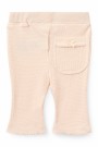 Stripe modal rib flare pant, dusty rose, Copenhagen colors thumbnail