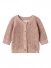 Emlen embroided knit cardigan baby, shadow gray, Lil Atelier thumbnail