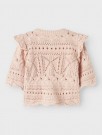 Damia knit cardigan baby, peach whip, Lil Atelier thumbnail