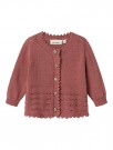 Lola knit cardigan baby, withered rose, Lil Atelier thumbnail