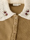 Roba knit cardigan baby, kelp, Lil Atelier thumbnail