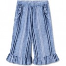 Amie ruffle pant, navy, Fliink thumbnail