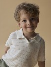Glivo knit polo, coconut milk, Lil Atelier thumbnail