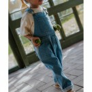 Don contrast overall, medium denim blue, Fliink thumbnail