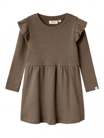 Sophia dress, shitake, Lil Atelier