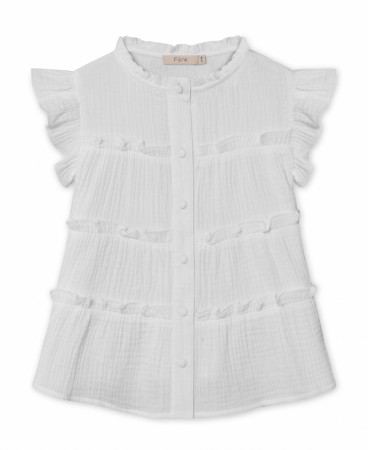 Cha cha tunic, cloud dancer, Fliink