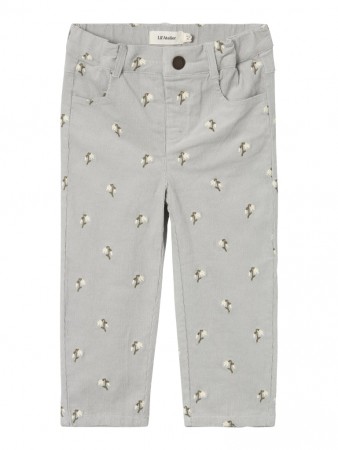 Bella baggy cord pant, mirage gray, Lil Atelier