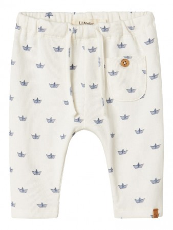 Lavo loose pant, coconut milk/paperboat, Lil Atelier 