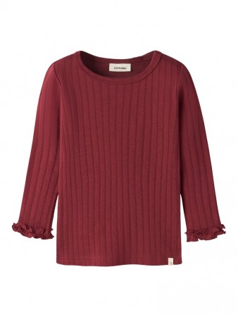 River slim top, biking red, Lil Atelier