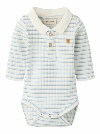 Haldur slim body, coconut milk/dusty blue, Lil Atelier