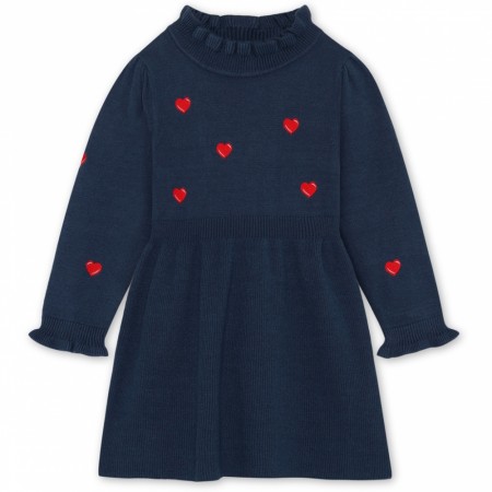 Benna winter dress, insignia blue, Fliink