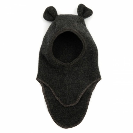Teddy elefanthut wool fleece, dark green, Huttelihut