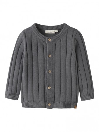 Lomon knit cardigan baby, poppy seed, Lil Atelier