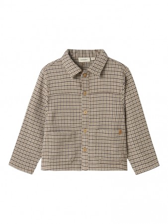 Tevin reg shirt jacket, petrified oak, Lil Atelier