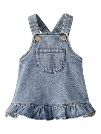 Karole denim skirtall baby, medium blue, Lil Atelier