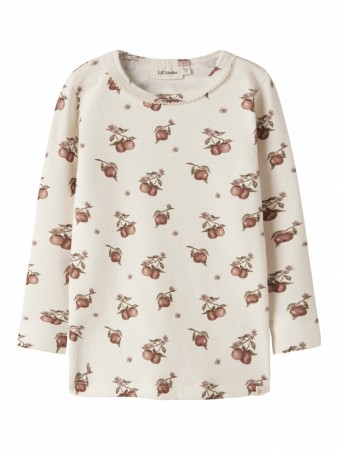 Gayo slim top, turtledove/apple, Lil Atelier