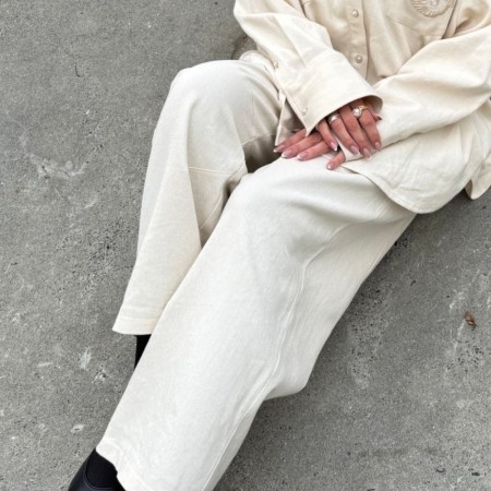 Be you pant, cream, Stories from the atelier