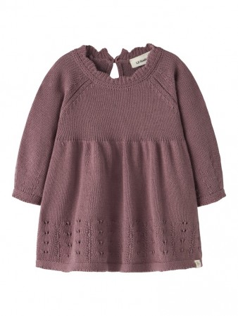 Ramla knit dress baby, rose taupe, Lil Atelier