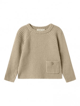 Nalio wool knit, safari melange, Lil Atelier