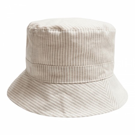 Bucket hat striped, camel, Huttelihut