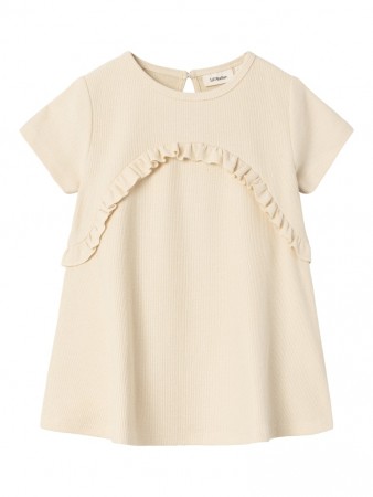 Jolene loose sweat dress, bleached sand, Lil Atelier