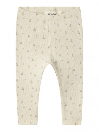 Gago slim leggings baby, turtledove/flower, Lil Atelier