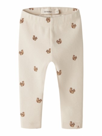 Layo slim leggings, turtledove/squrriel, Lil Atelier